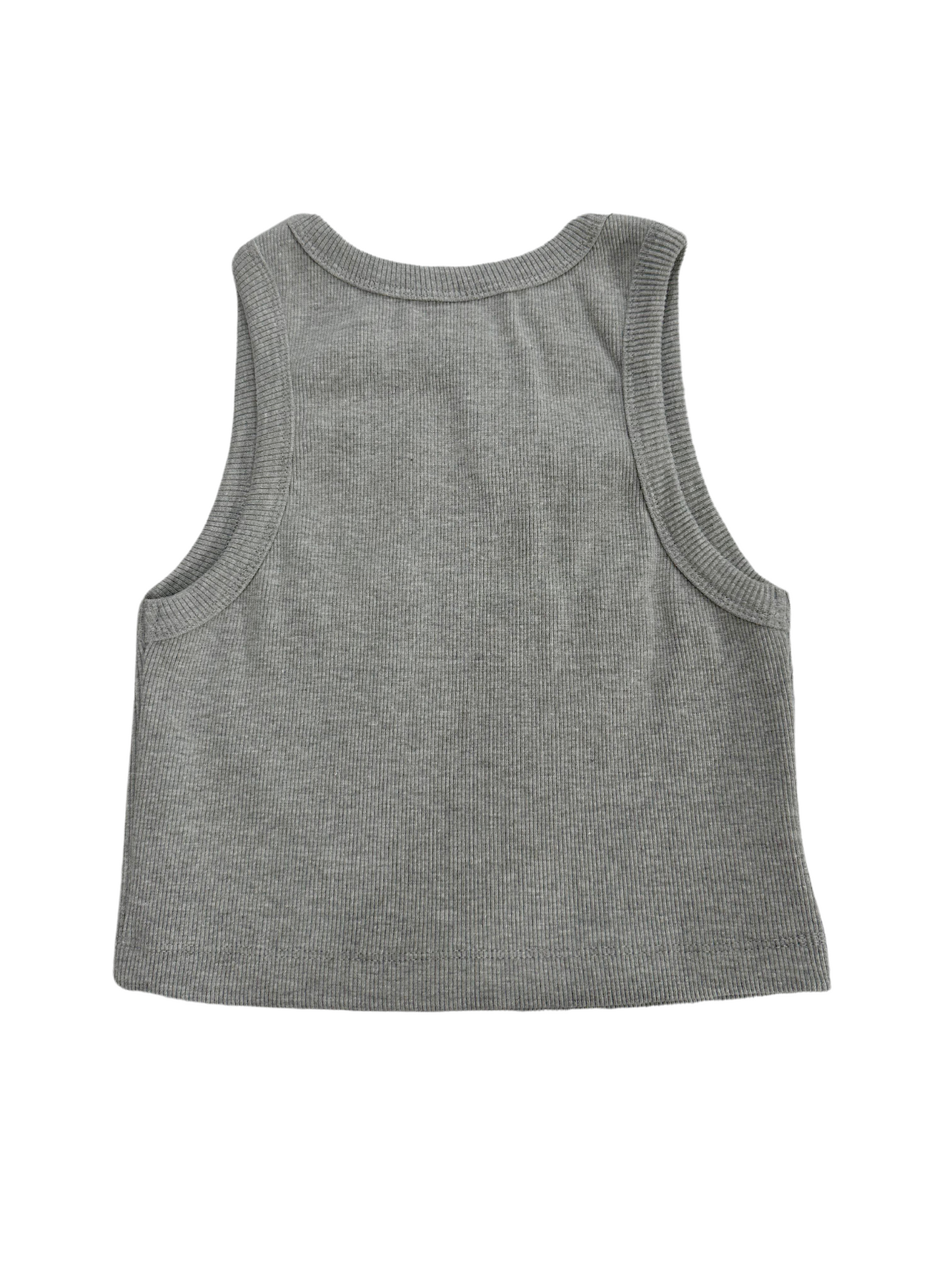 Classic Ribbed Tank Top- Grey Marle